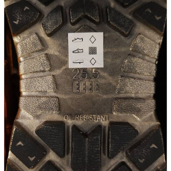 Junya Watanabe x Zebec Oil Resistant Ankle Boots 9.5 25.5 EEEE Women Gold - Picture 10 of 16